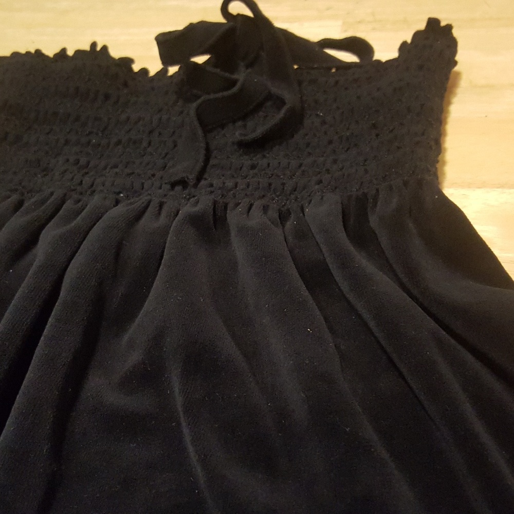 NWOT / JUICY COUTURE black velour halter dress
